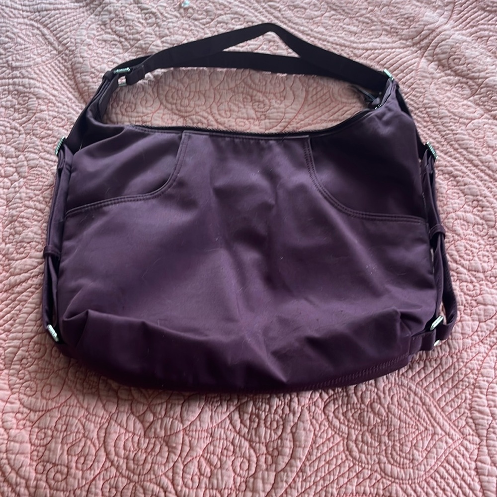 Vera Bradley Burgundy Women's Covertible Backpack shoulder bag recycled cotton